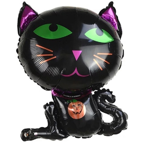 Шар К Фигура, Кот Хэллоуин, Черный, 24