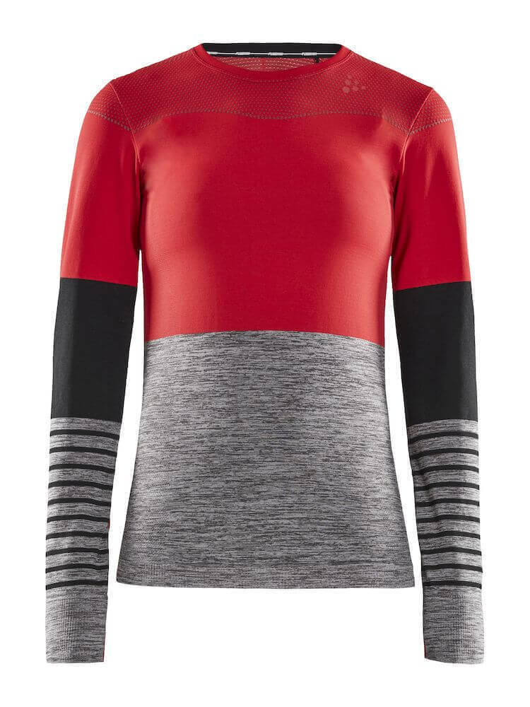 Craft Fuseknit Comfort Blocked комплект термобелья женский red-grey - 2