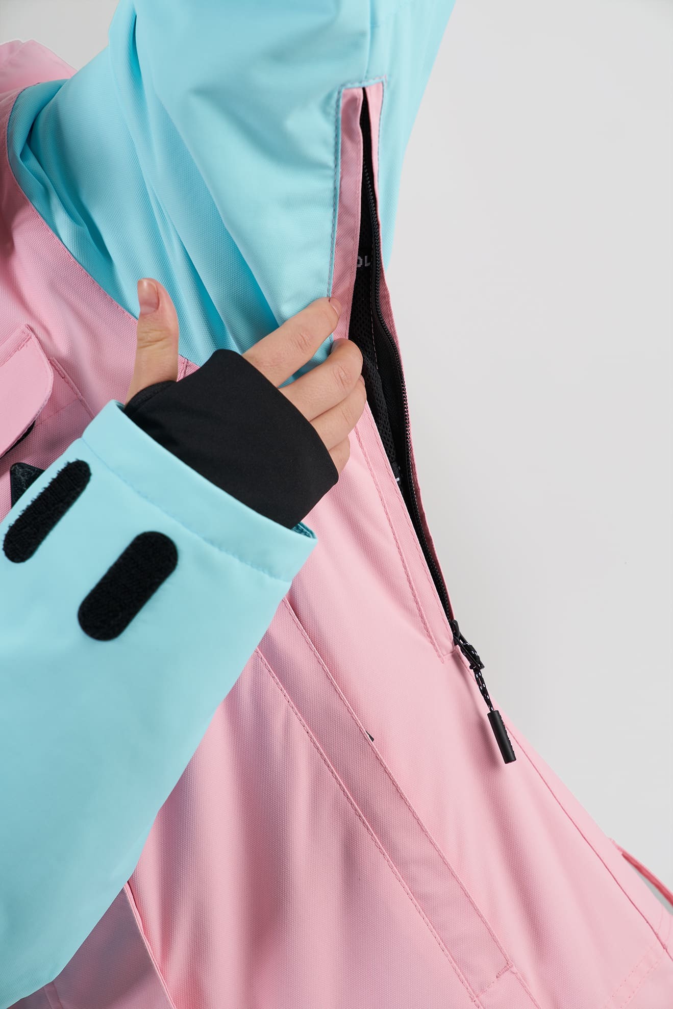 COOL ZONE Flex сноубордический комбинезон женский светло.розовый-аквамарин - 5