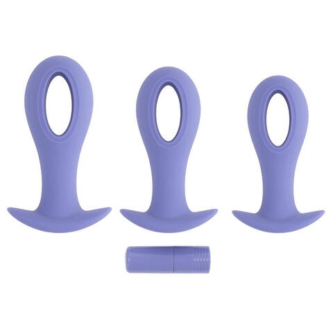 Набор анальных пробок с вибропулей Hole Punch Plug Set