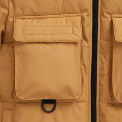 Куртка Alpha Industries Hooded Puffer Bronzed Brown (Коричневый)