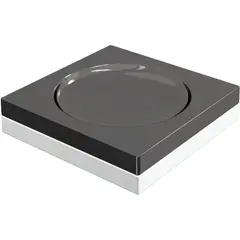 Boheme 10960-SGM Мыльница квадратная Qubic Shine Gun Metal фото