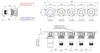 Remer X Style N98D4P Смеситель для ванны/душа на 4 потока скрытый монтаж, цвет: хром