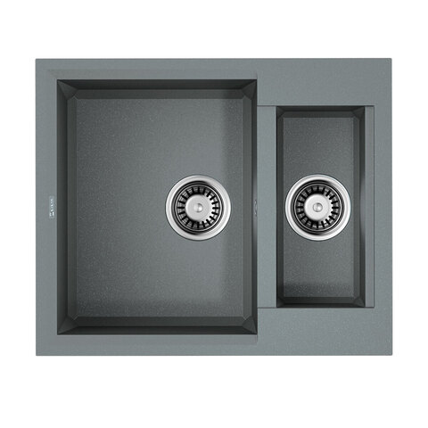 Omoikiri Sakaime 60-2-GR 4993554 Кухонная мойка Tetogranit/leningrad grey