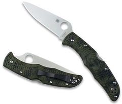 Фото Складной нож Spyderco Endura 4 Zome Green, сталь VG-10, рукоять FRN