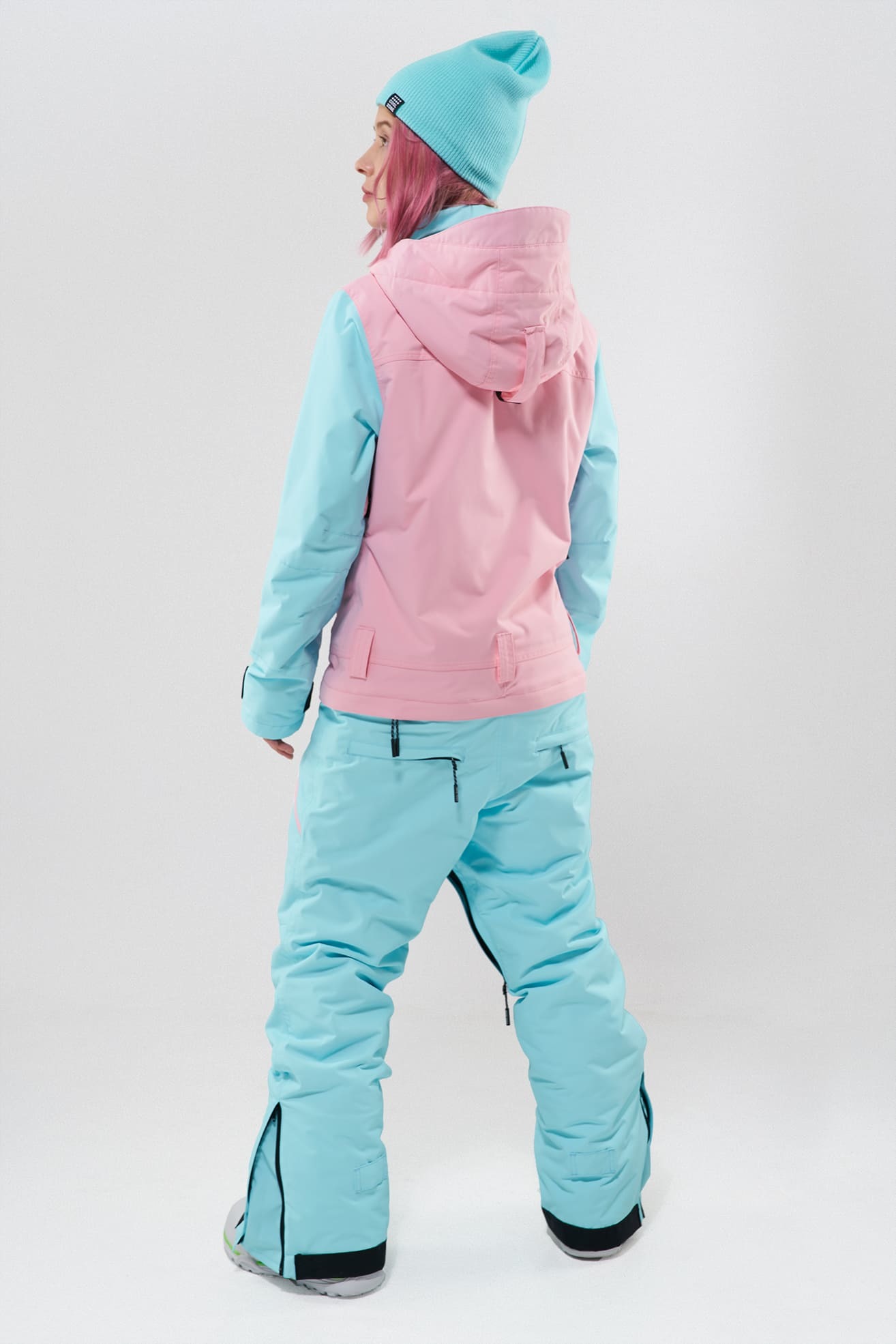 COOL ZONE Flex сноубордический комбинезон женский светло.розовый-аквамарин - 2