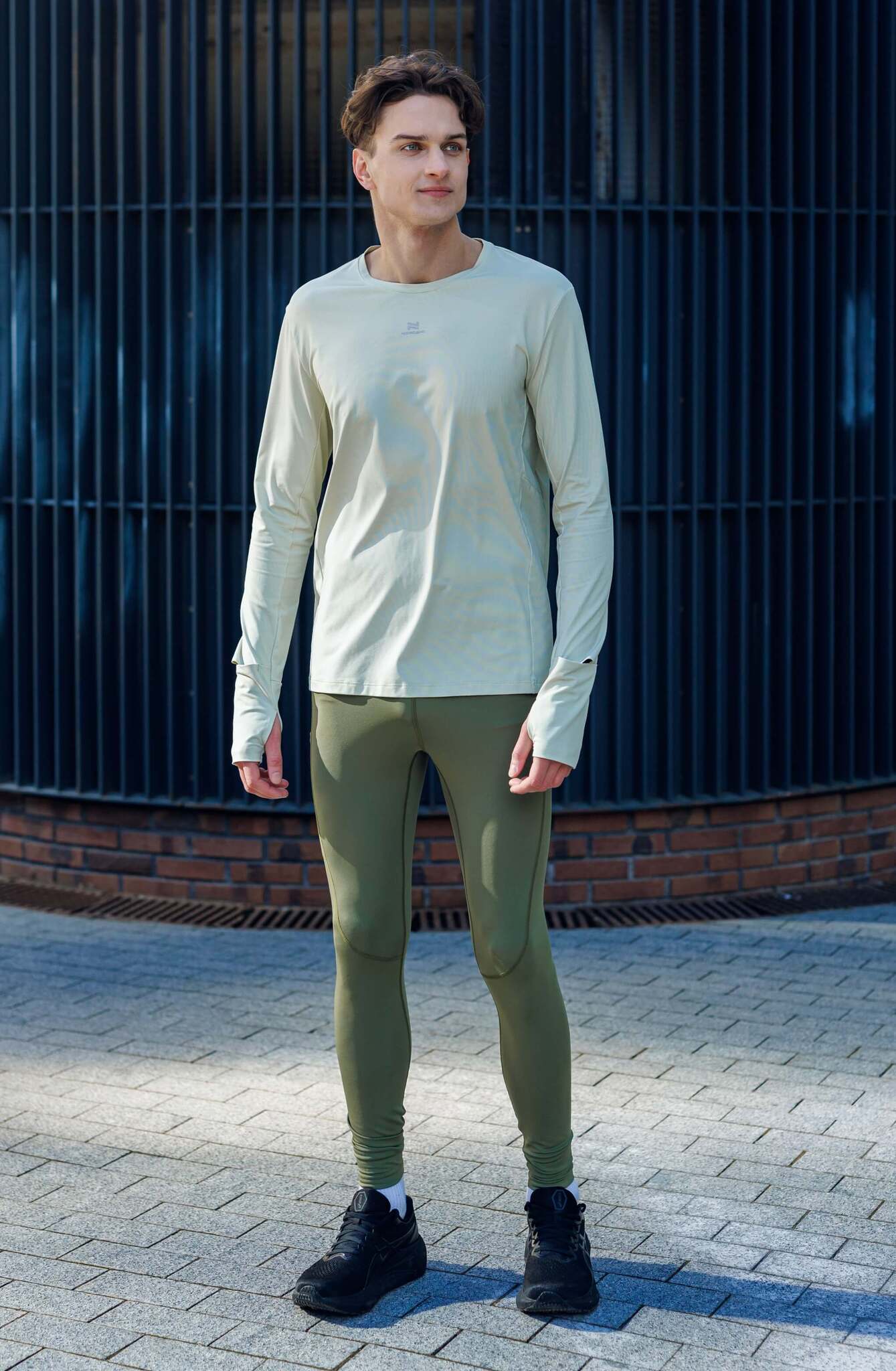 Мужской спортивный лонгслив Nordski RunTech smoky green - 17