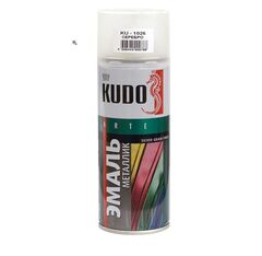 Эмаль аэрозольная акриловая серебро KUDO (1026), 0,52 л