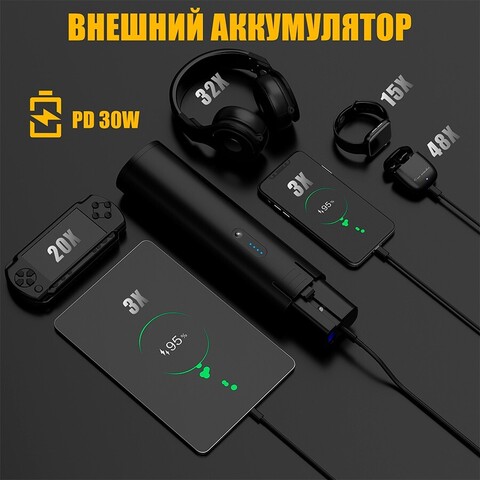 Полный комплект пылесос беспроводной VTOMAN ToolCore V22 + ПЗУ