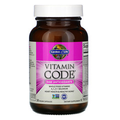 Garden of Life, Vitamin Code, RAW Antioxidants, 30 веганских капсул