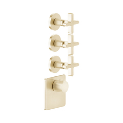 Gessi Inciso 58346#246 Встраиваемый термостатический смеситель на 3 источника, резьба 3/4