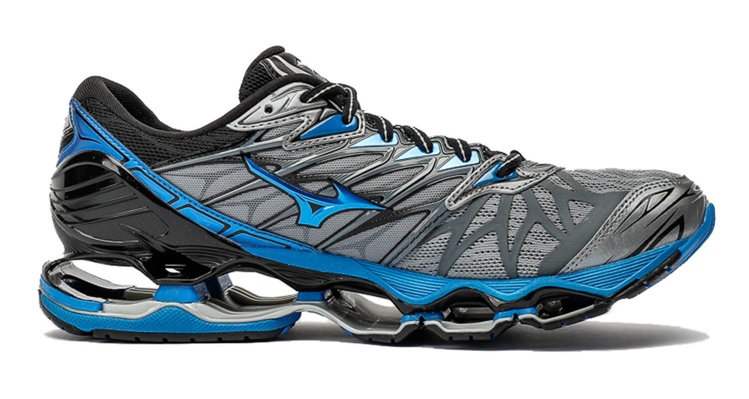 Mizuno Wave Prophecy 7 кроссовки для бега мужские серые-синие