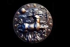 Силиконовый молд № 390 Знак зодиака Стрелец большой 6 см