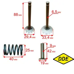 Набор клапанов DDE LC2P82F для трактора TR 106-300 в сборе (909-174-525)