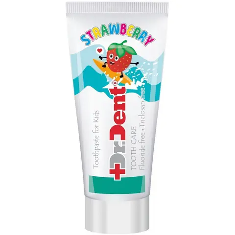 Modum DR.DENT Паста зубная детская Клубничка без фтора 3+, 75г (A123-205)