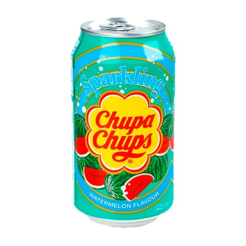 Газированный напиток Chupa Chups со вкусом арбуза, 345 мл (Корея)