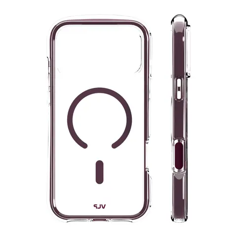 Чехол VLP Bubble Case iPhone 18 Pro темно-вишневый
