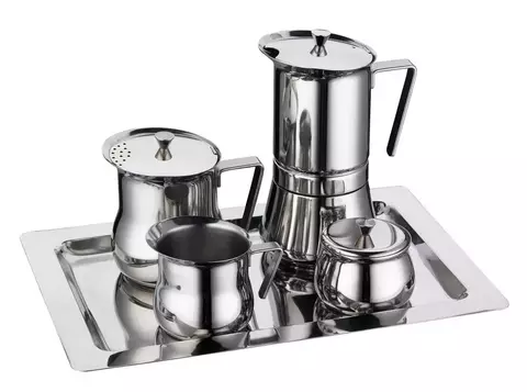 Набор кофейный 4+1 G.A.T. PRATIKA 722105 400ml индукция. Нерж сталь