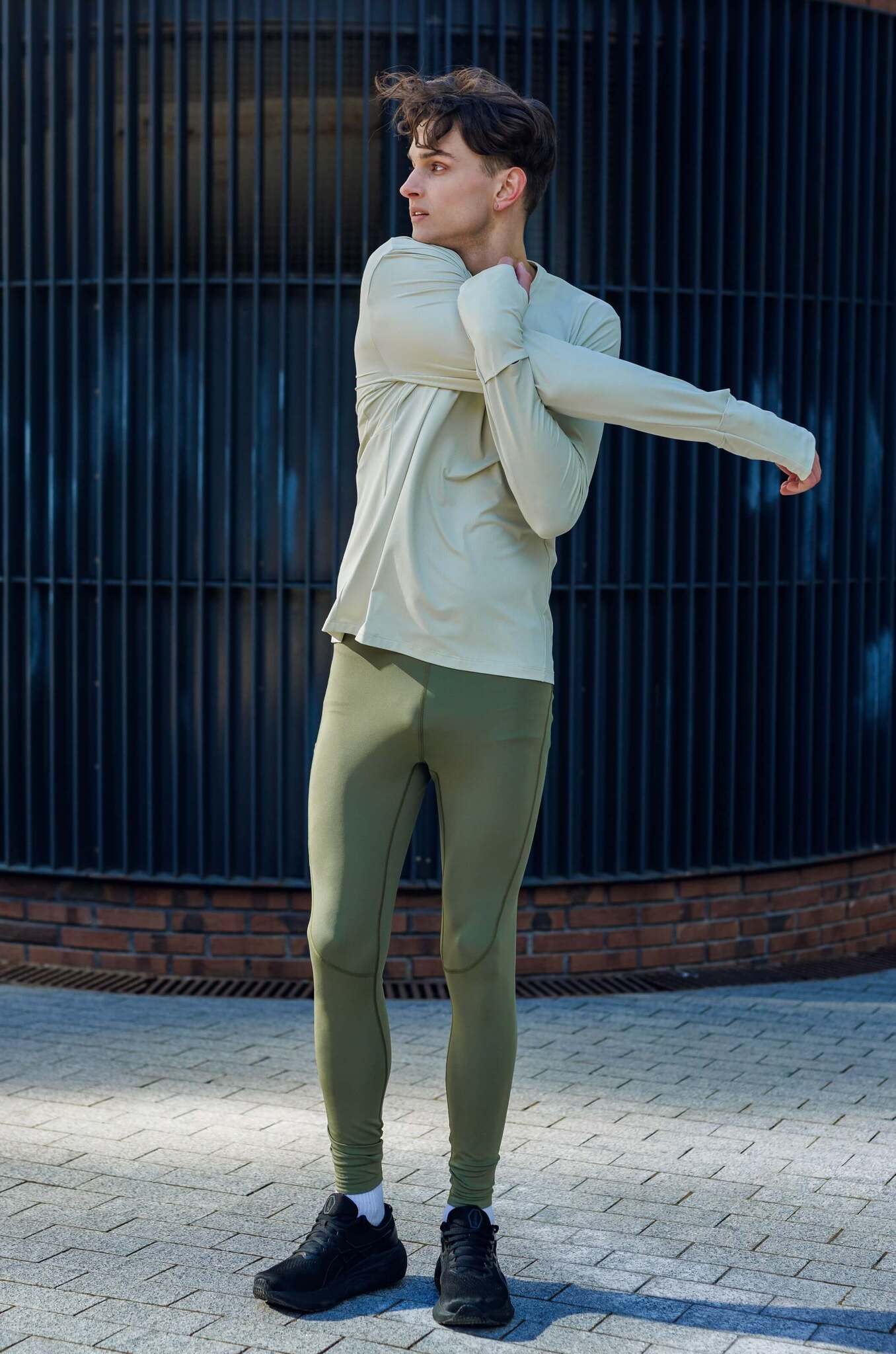 Мужской спортивный лонгслив Nordski RunTech smoky green - 19