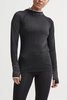 Craft Core Fuseknit рубашка беговая с капюшоном женская black - 2