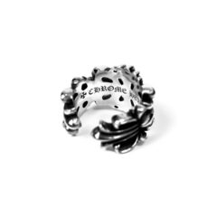 Разъемное кольцо DOUBLE FLORAL RING CHROME HEARTS из серебра