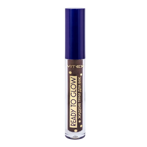 VITEX Тени жидкие для век READY TO GLOW тон 111 Rich brown,3.5г