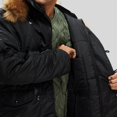 Парка Alpha Industries N-3B Regular Fit Black (Черная)