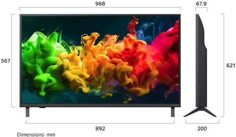 Телевизор LED LG 43" 43QNED80B6B черный титан 4K Ultra HD 60Hz DVB-T DVB-T2 DVB-C DVB-S DVB-S2 USB WiFi Smart TV (RUS)