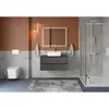 BelBagno KRAFT-1200-2C-SO-GSO База под раковину подвесная с фрезерованными ручк. по всей длине фасада с двумя выкатн. ящ., Темно-Серый Мат.,1200x455x500