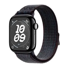 Умные часы Apple Watch Series 9 GPS, 45mm, Aluminium Case with Nike Sport Loop, Midnight/Black Blue (Темная ночь) MR9Q3/MUJX3