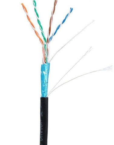Кабель F/UTP 4pair, Cat5e, Out, PE (EC-UF004-5E-PE-BK-1) (100м)