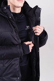 Удлиненный прогулочный зимний костюм Парка Nordski Black мужской + брюки с лямками