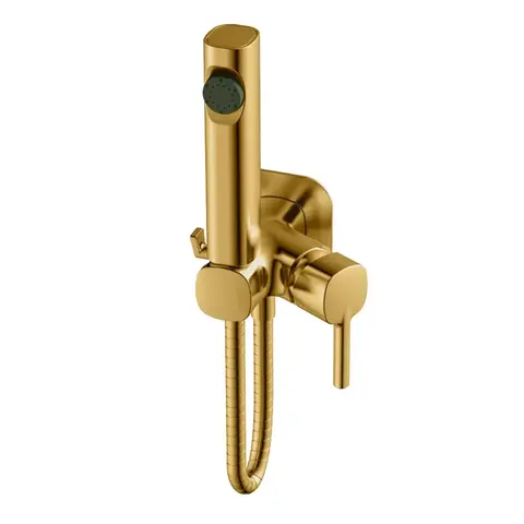 Смеситель с гигиеническим душем Haiba HB5518-5, золото