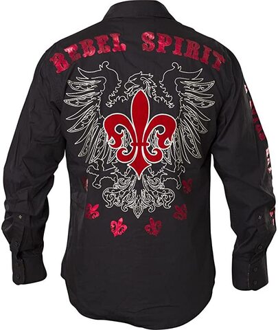 Rebel Spirit | Рубашка мужская LSW141665 спина