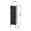 Duravit XViu XV971500000 Ножки 240x25x10мм, алюминивые, в комплекте : 2шт., цвет: чёрный матовый