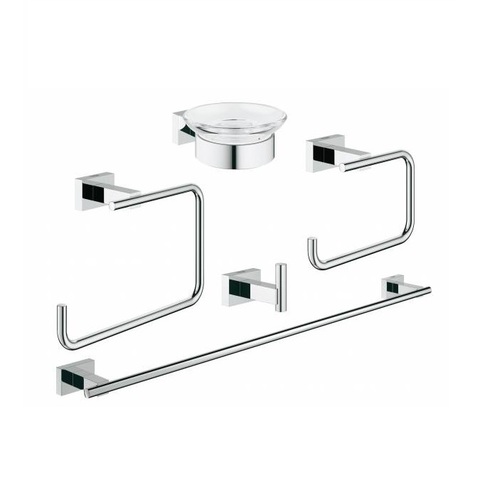 GROHE Essentials Cube 40758001 Комплект аксессуаров для ванной