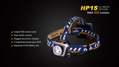 Фонарь налобный Fenix HP15UE 900lm