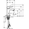 Hansgrohe Metris 31186000 Смеситель для раковины однорычажный