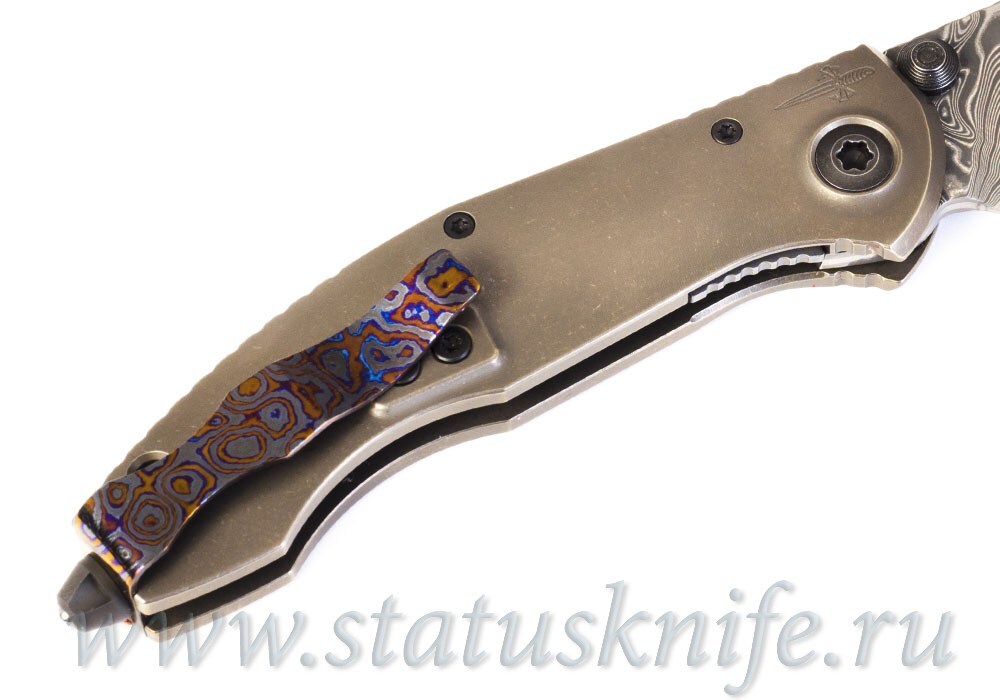 Нож CKF Sokosha One-Off (дамаск с травлением, желтый карбон)