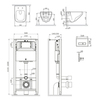 Am.Pm IS47051.50A1700 Инсталл с клав Pro S глянц хром с подв унит Inspire V2.0 FlashClean с сид м/л