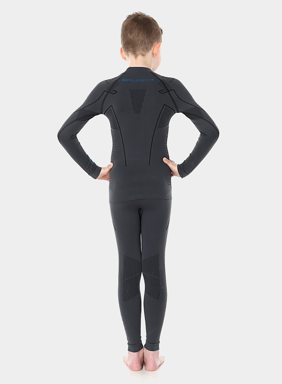 Brubeck Thermo Nilit Heat детский комплект термобелья для мальчиков графит - 3