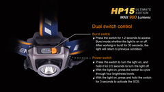 Фонарь налобный Fenix HP15UE 900lm