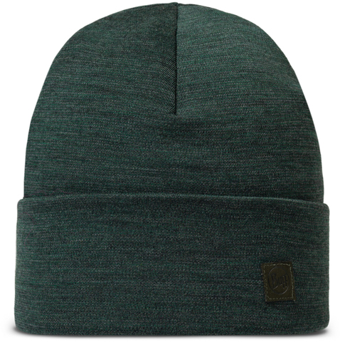 Картинка шапка-бини Buff Merino Heavyweight Solid Forest - 1