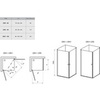 Ravak 9QV70C00Z1 стенка душевая CPS-90 блестящий Transparent
