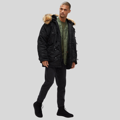 Парка Alpha Industries N-3B Regular Fit Black (Черная)