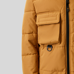 Куртка Alpha Industries Hooded Puffer Bronzed Brown (Коричневый)