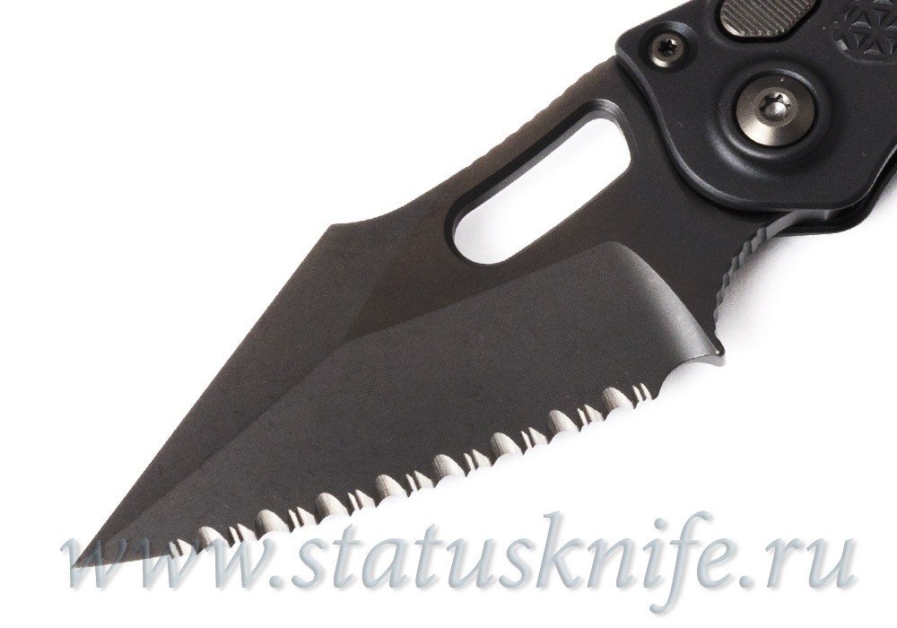 Нож Microtech Stitch Auto 169-3DLCTSH Serrated Shadow