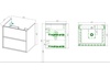 Aquatek AQ66060-DO-MG AQ66060-DO-MG Комплект мебели:Тумба 60 см ЛИБРА с раковиной AQ0460-00, 2 ящика,цвет фасадов серый мат,  корпус дуб давос