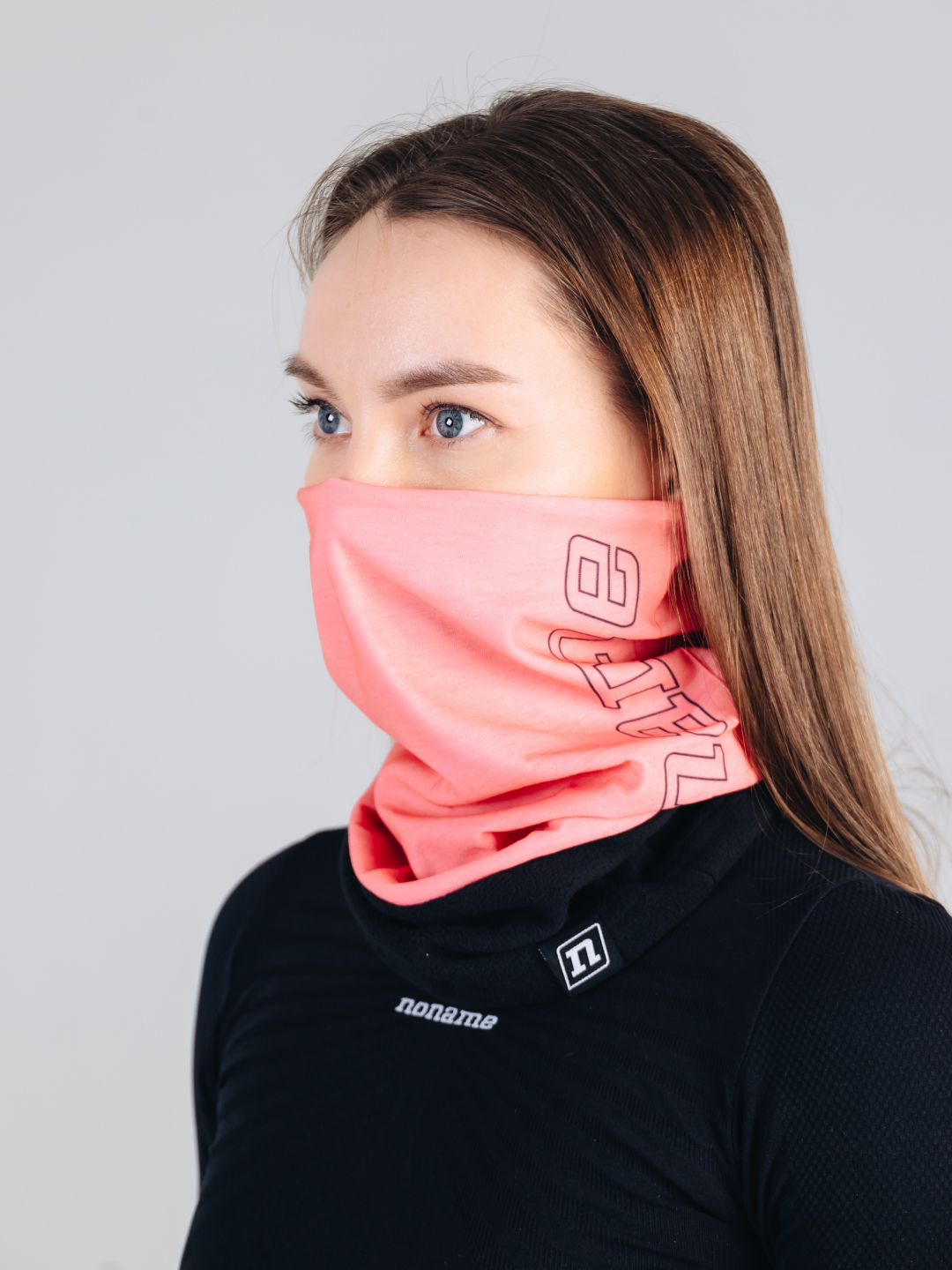 Гибридный флисовый бафф Noname Fleece Neckwarmer salmon rose