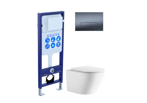 Aquatek SET Aquatek ЛИБЕРТИ-INS17-034 SET Aquatek ЛИБЕРТИ-INS17-034 (рама Aquatek INS-0000017 + KKI-0000001 + KDI-0000034 унитаз ЛИБЕРТИ AQ1999T-00 с тонким сиденьем sc